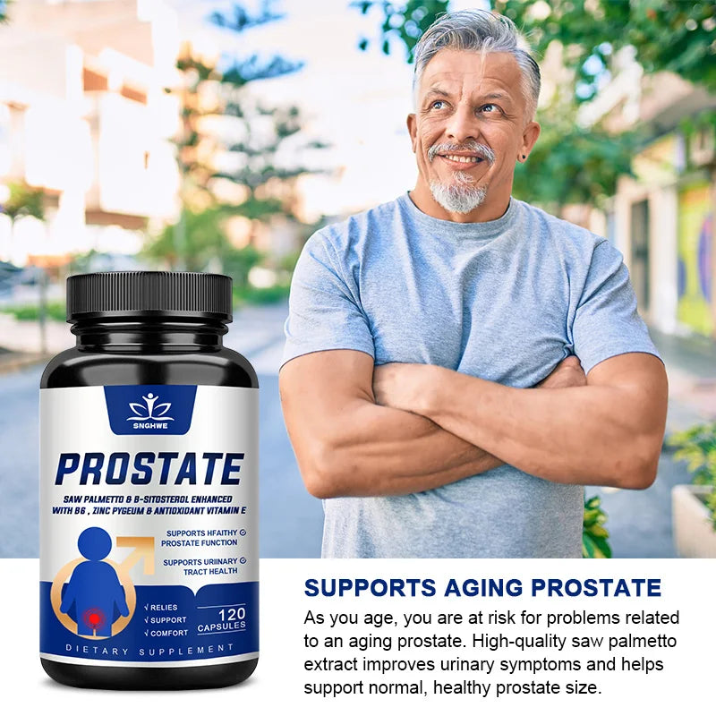 SNGHWE Prostate Health Supplement With Saw Palmetto And Beta Sitosterol