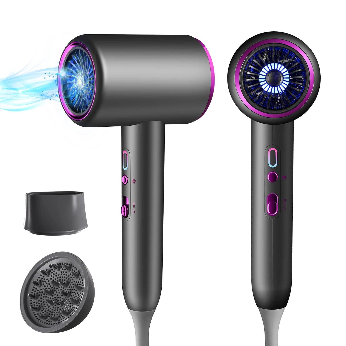 KUALOOL Professional Ionic Hair Dryer With Diffuser 1875W