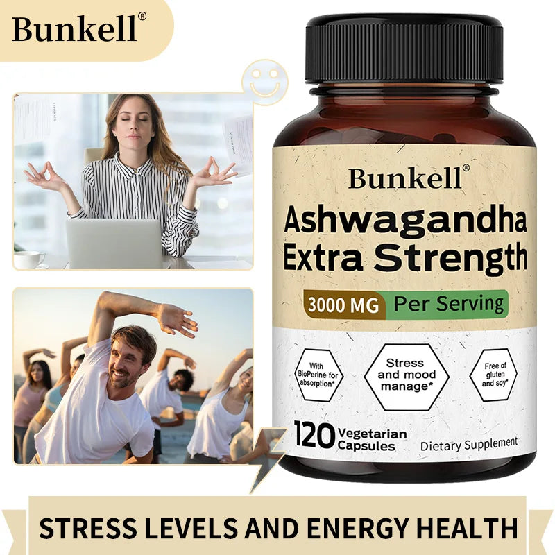 Taoters Ashwagandha 3000 Mg With Black Pepper Extract Stress Support
