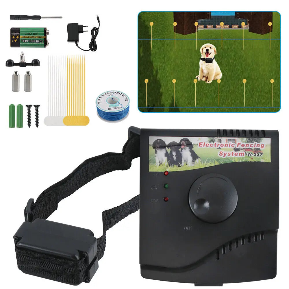 Electric Dog Fence System Pet Containment Shock Collar Waterproof
