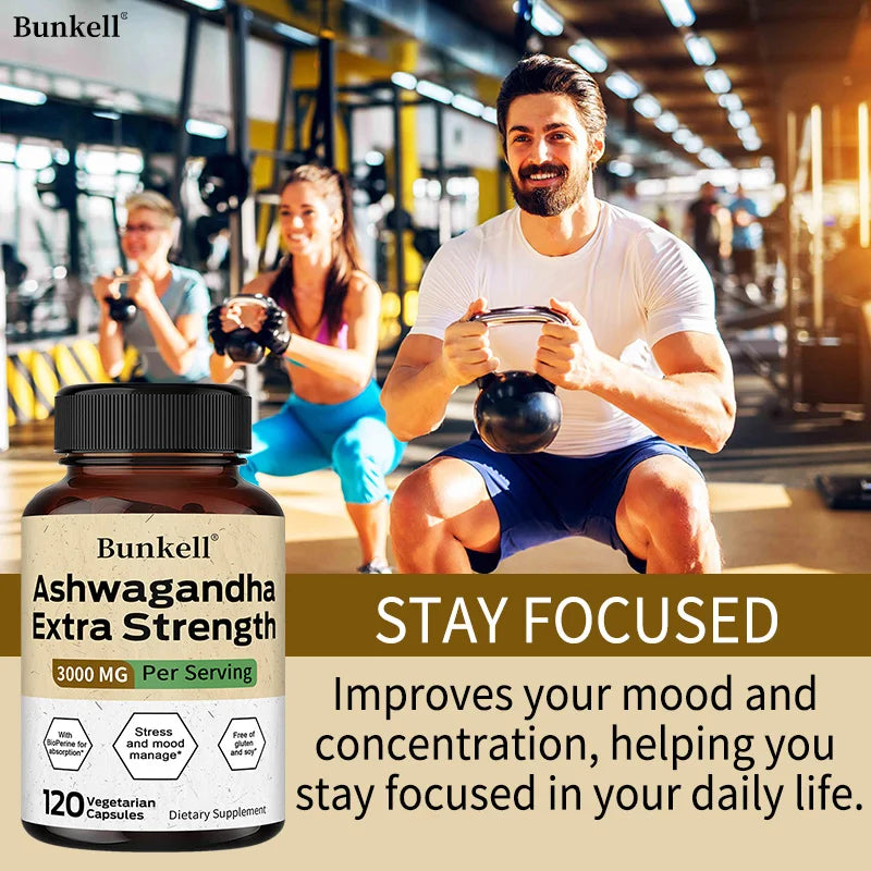 Taoters Ashwagandha 3000 Mg With Black Pepper Extract Stress Support