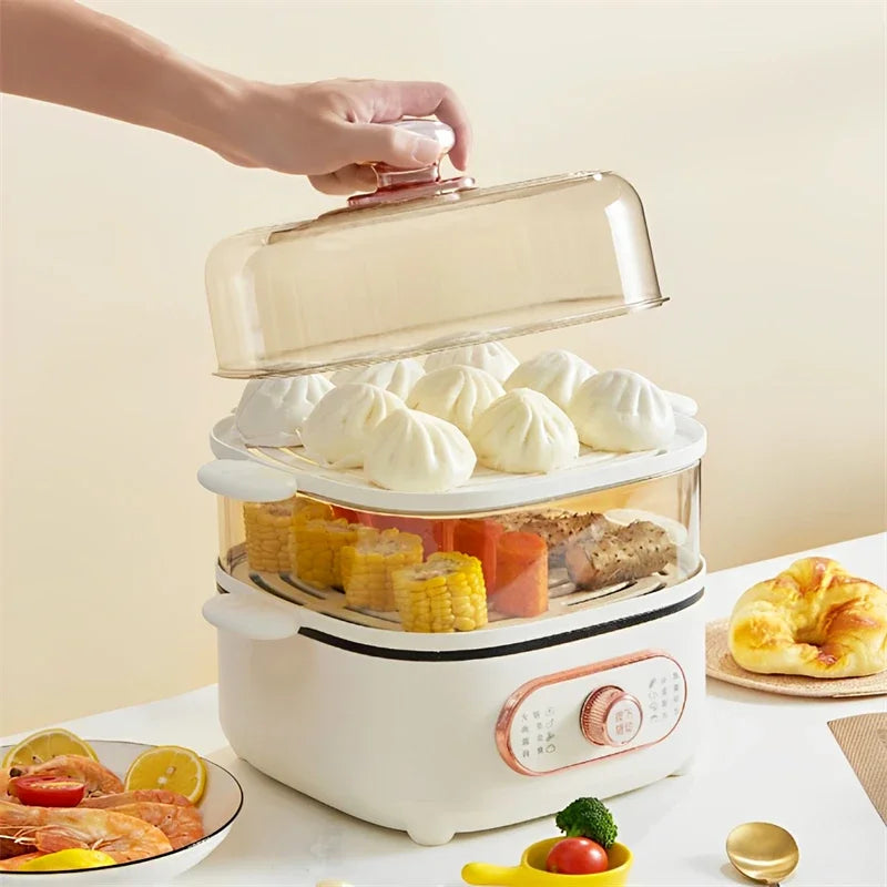 Balashov Electric Food Steamer 110V Double Tier Household Steamer