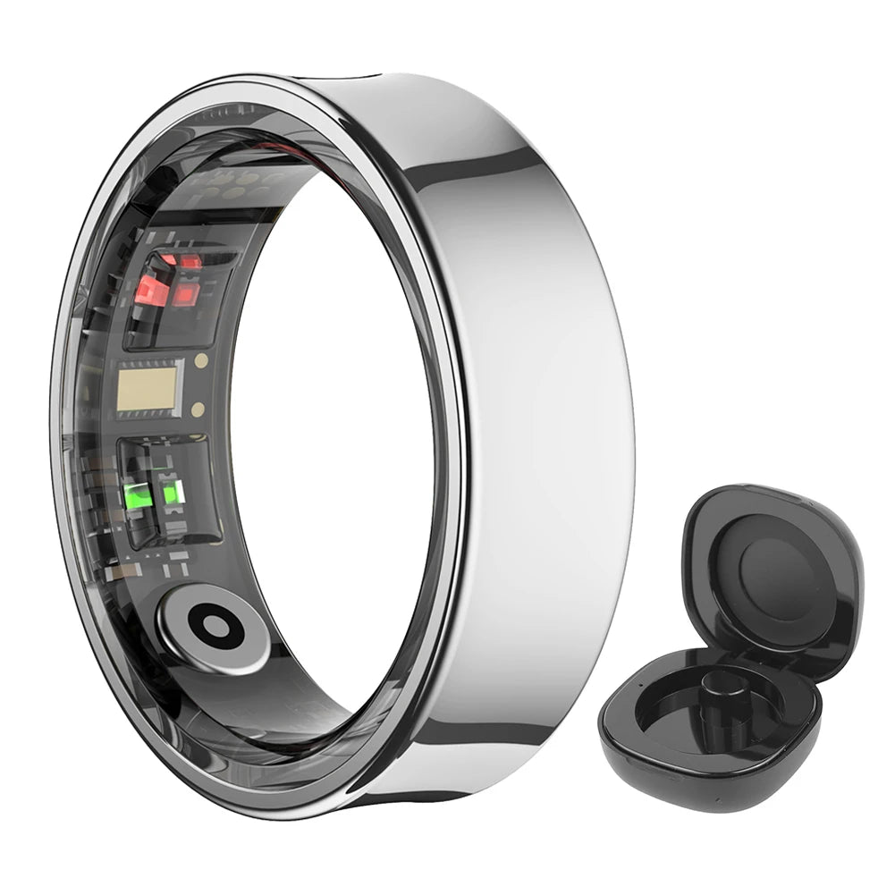 Shunmaii R09 Smart Ring Waterproof Fitness Tracker Blood Oxygen