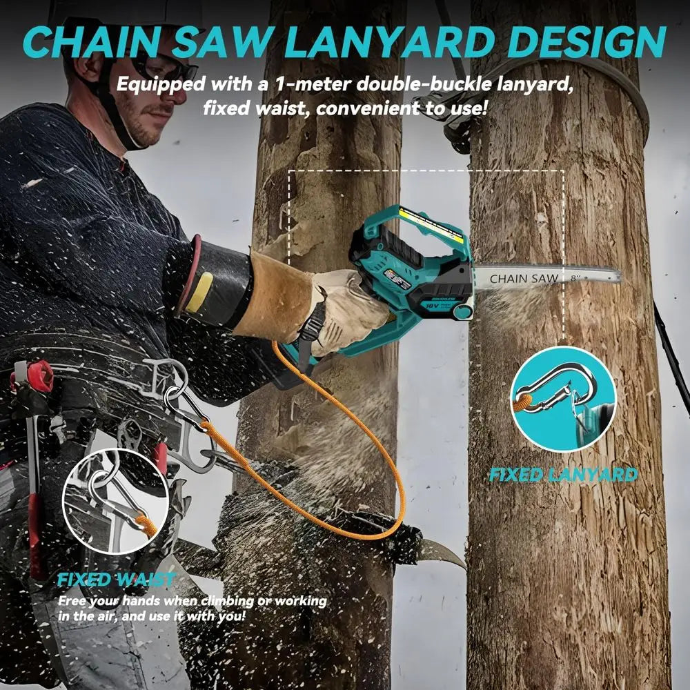 SHXI Mini Chainsaw Makita 18V Cordless Brushless AutoOiler