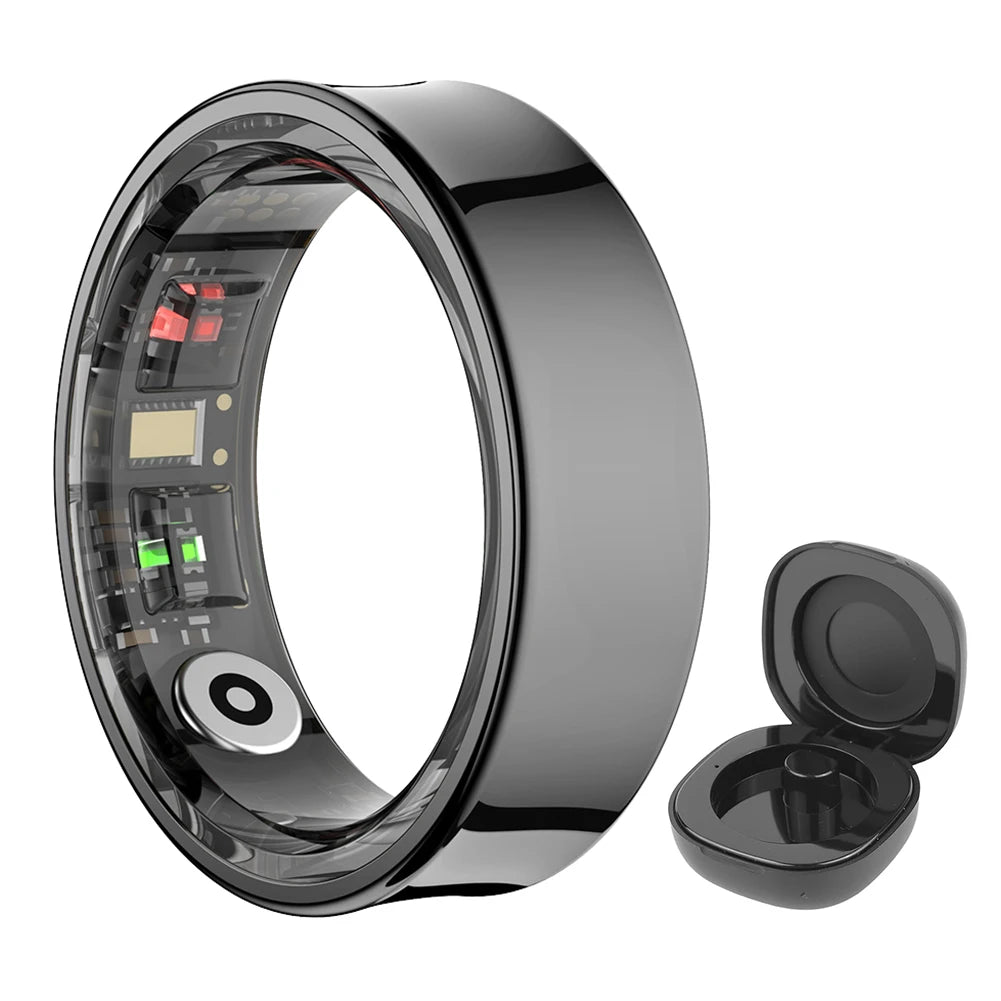 Shunmaii R09 Smart Ring Waterproof Fitness Tracker Blood Oxygen