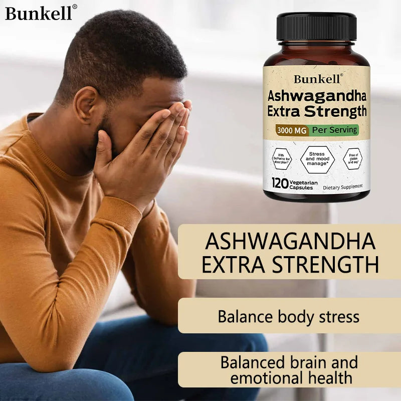 Taoters Ashwagandha 3000 Mg With Black Pepper Extract Stress Support