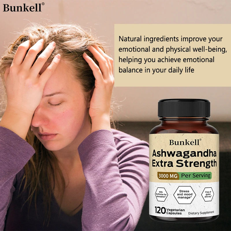 Taoters Ashwagandha 3000 Mg With Black Pepper Extract Stress Support