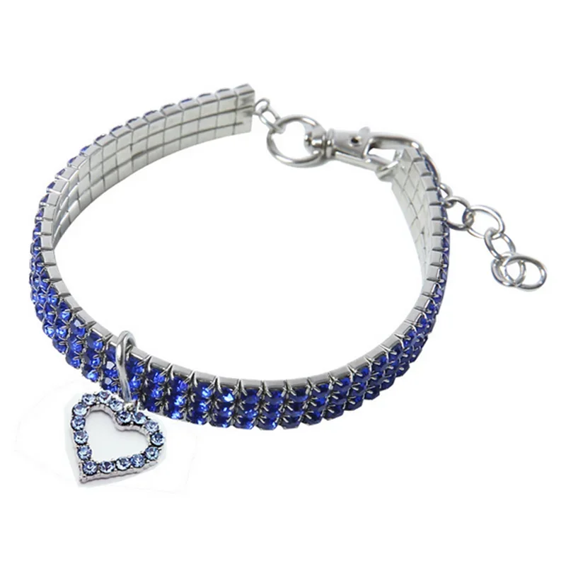 NONECN Bling Rhinestone Dog Collar Crystal