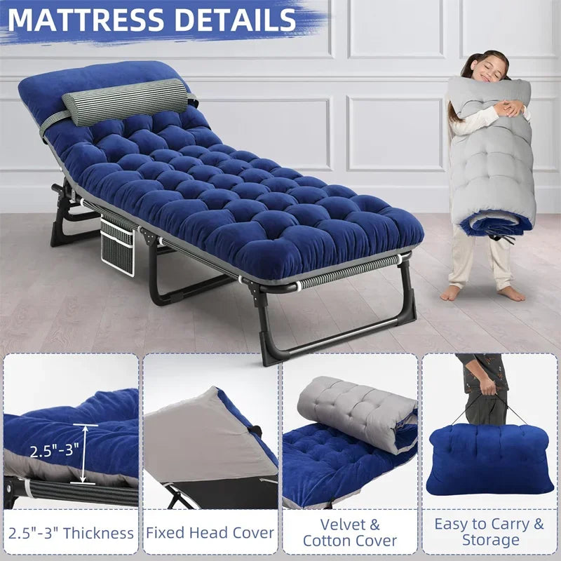 Snozeflex Camping Cot Mattress 4 Position Folding Bed