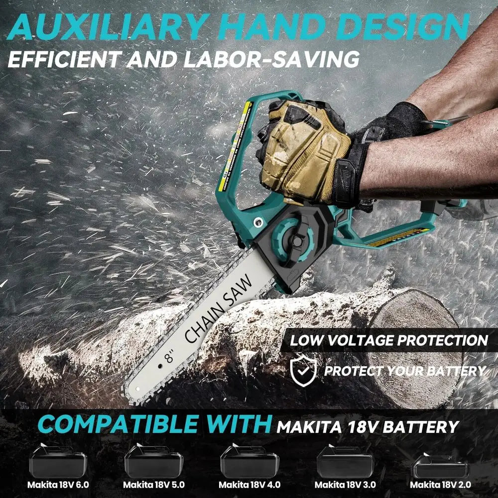 SHXI Mini Chainsaw Makita 18V Cordless Brushless AutoOiler