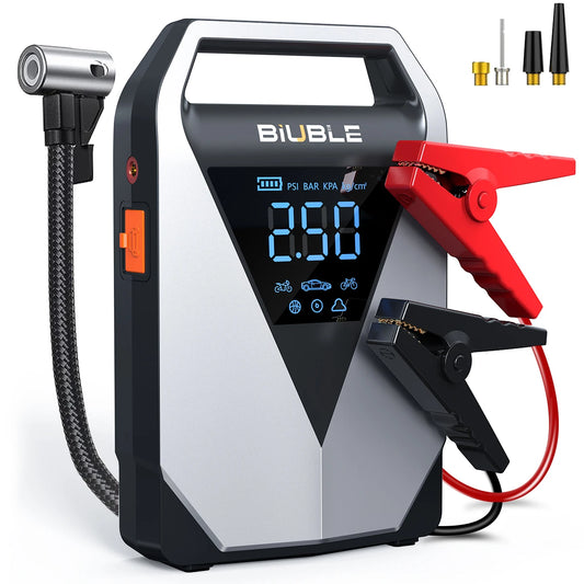 BIUBLE 4 in 1 Automotive Jumpstart Air Pump 150 PSI