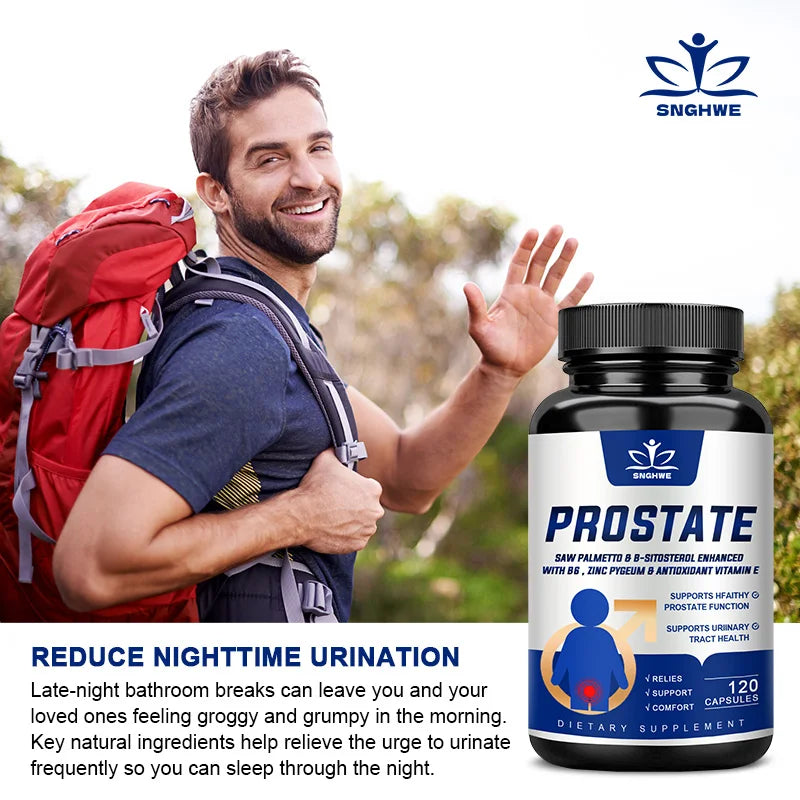 SNGHWE Prostate Health Supplement With Saw Palmetto And Beta Sitosterol