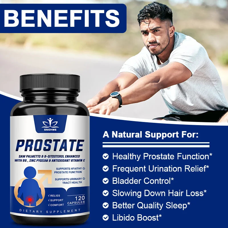 SNGHWE Prostate Health Supplement With Saw Palmetto And Beta Sitosterol