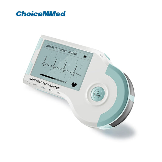 ChoiceMMed Handheld ECG Monitor Real Time Heart Rate Tracking
