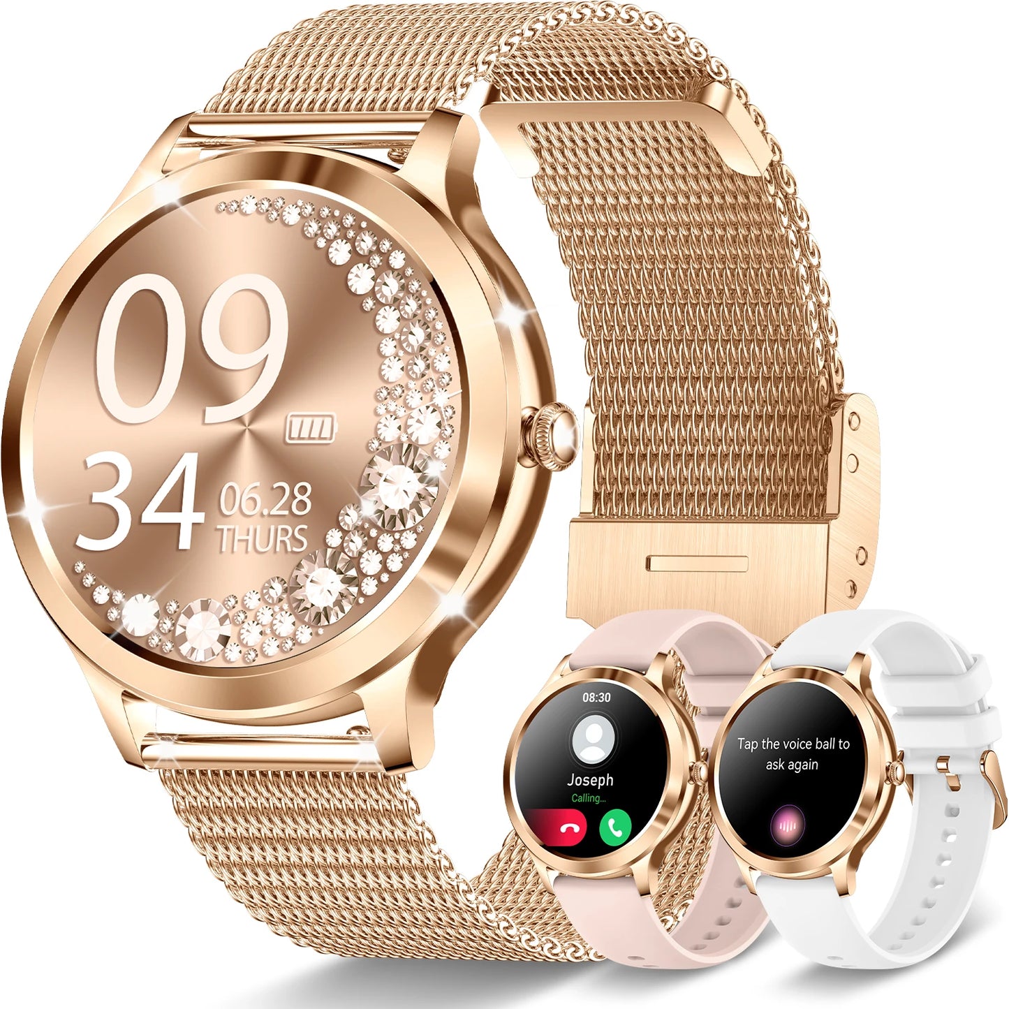 INNOFOVO Touchscreen Smartwatch With Extra Long Battery And Alerts