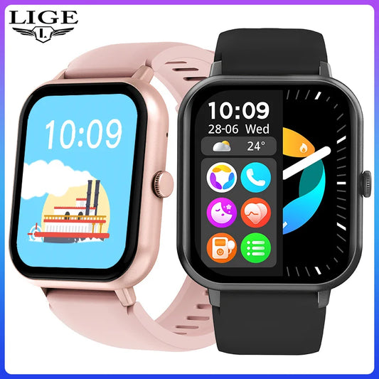 Smartwatch With Bluetooth Calling Heart Rate Blood Pressure Monitor