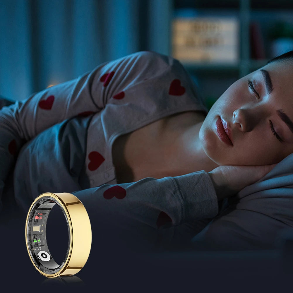Shunmaii R09 Smart Ring Waterproof Fitness Tracker Blood Oxygen