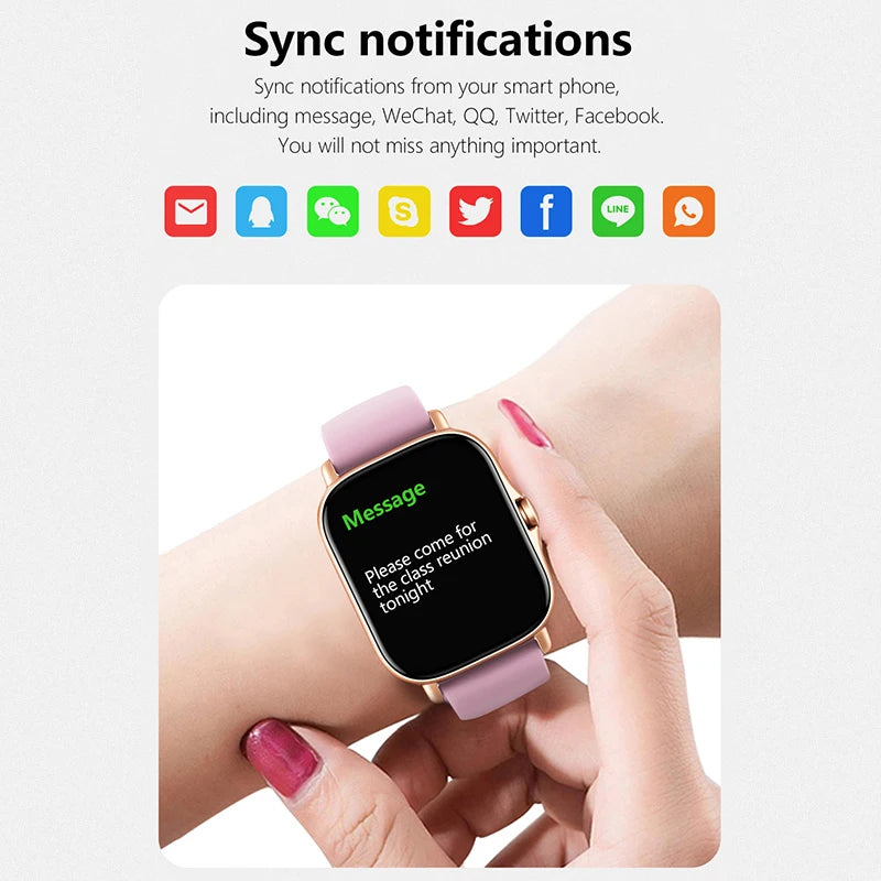 Sport Smartwatch Fitness Tracker Health Monitor Waterproof Android iOS